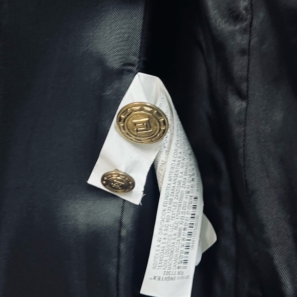 Zara Olive Green Blazer with Gold Buttons - Picture 6 of 7